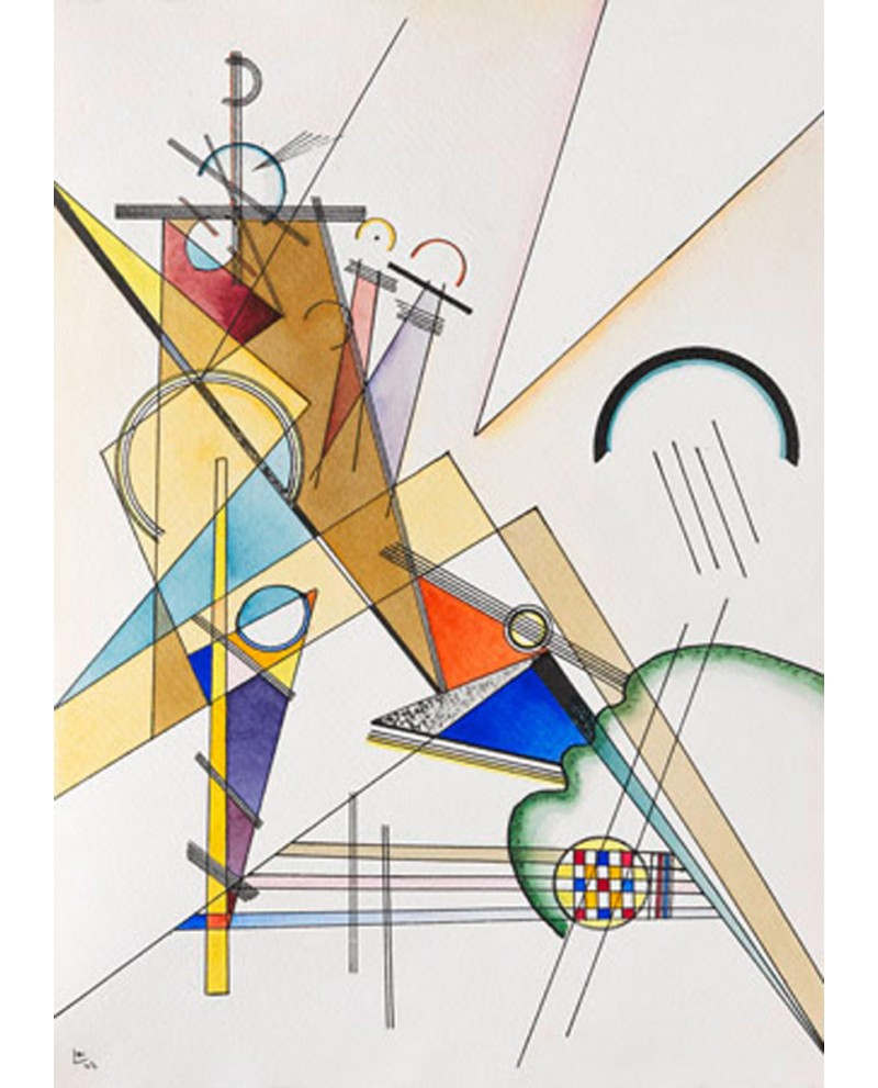  Pintura original abstracta vertical moderna sobre